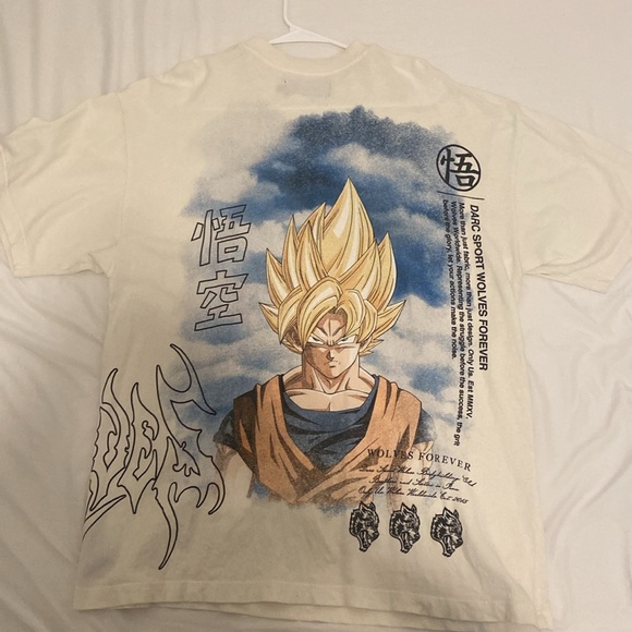 Darc sport Goku "Premium" Oversized Tee in Cream - L - Picture 1 of 3